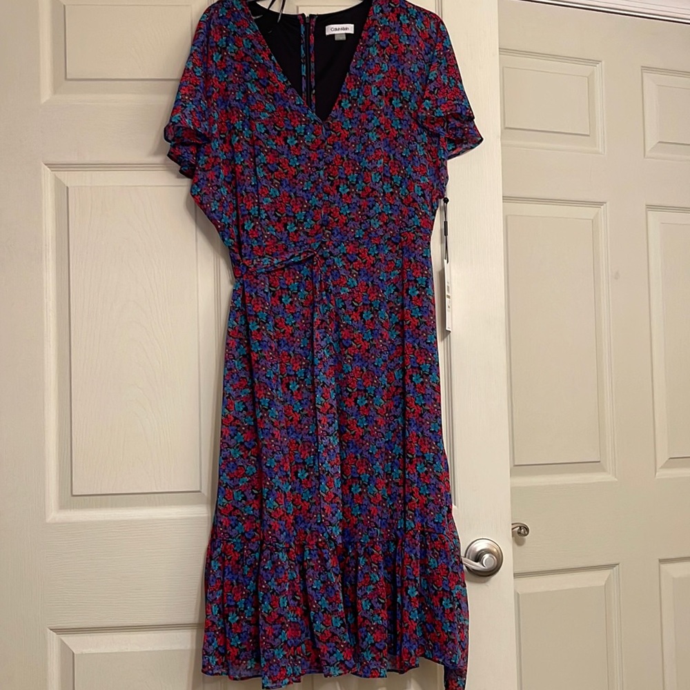 Calvin Klein flowered Dress